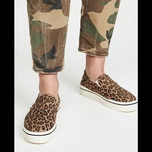 R13 Leopard slip on sneakers
